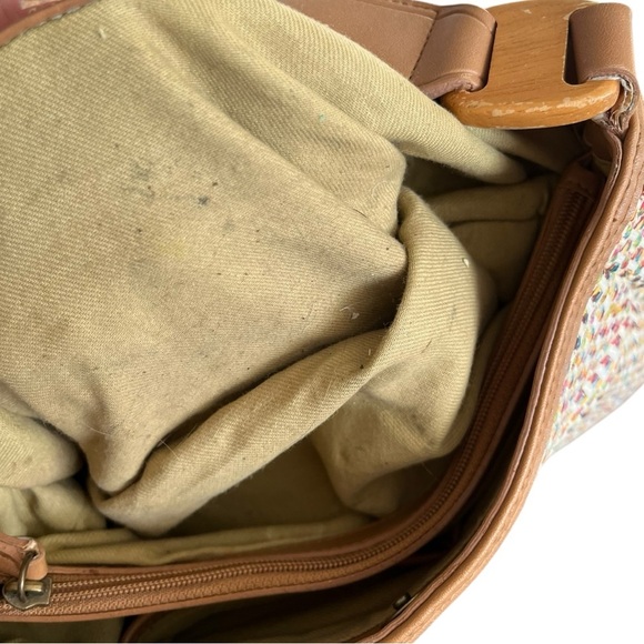 Fossil Woven Textured Multicolor Small Shoulder Bag - Picture 14 of 16